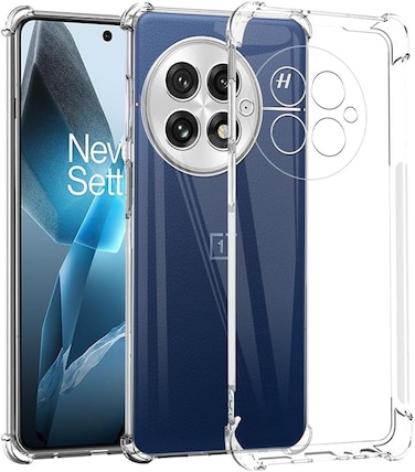 Clear Case Compatible with OnePlus 13 5G, Ultra Thin TPU Case, Air Cushion Protection, [Not Easy to Yellow] Shockproof Case For OnePlus 13 5G Transparent
