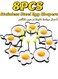 Pieces Non Stick Fried Egg Rings Set Stainless Steel Egg Shapers with Handles for Griddle Pan Frying Pancake Making Breakfast Prep Kids&acirc;&euro;&trade; Fun Meals Camping Cooking Daily Kitchen Use