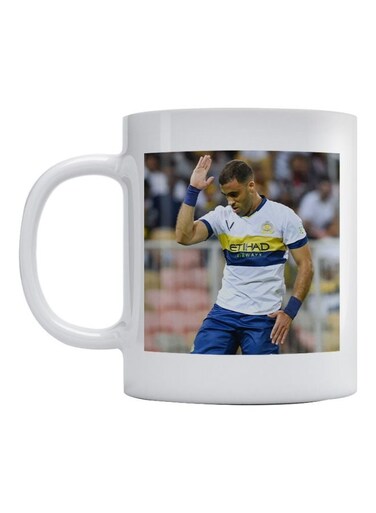 Abdul-Razzaq Hamdallah Printed Mug White/Blue/Brown