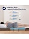 The Home Mart 4 Inch Tri Folding Mattress Queen Size with Storage Bag, Foldable Memory Foam Topper Portable Floor Guest Bed with Removable Cover (Double : 79" x 59" x 4")