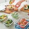 LocknLock Clear Glass Rectangular 1L White &ndash; Airtight, Heat-Resistant, BPA-Free Food Storage Container