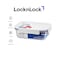 LocknLock Clear Glass Rectangular 1L White &ndash; Airtight, Heat-Resistant, BPA-Free Food Storage Container