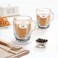 Timmy Sanur Glass Mug Set - 6 Pieces 9oz Drinking Mugs