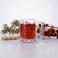 Timmy Crystal Line Glass Mug Set - 6 Pieces 9oz Coffee &amp; Tea Mugs