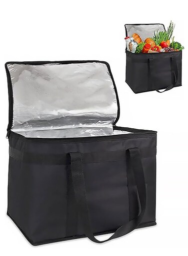 Bag 30L Large Cooler Bag Thermal Food Delivery Bag Insulated Picnic Lunch Bag Foldable Cool Box for Camping BBQ Shopping(41*26*33cm)