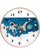 Kids Wall Clocks Battery Operated, 12 Inch Silent Non-Ticking Modern 3d Round Wall Clock, Outer Space Style Kids Room Decor for Kids Room, Home, Bedroom, Office, School, Kitchen (White)