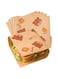 NALACAL 150 Pcs Paper Sandwich Bags,Lunch Bags,Kraft Paper Bags,Recyclable Kitchens Paper, 7x7" Flat Kraft Wrap Sheet,Burger Wrappers for Snacks Cookie Bread