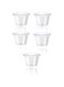 Portion Control Cups With Lids (4oz, 100-Pack) - Disposable Ramekin Cups for Meal Prep - BPA-Free Plastic Food Containers for Condiments, Sauces, Salsas, Dips, Jello Shots