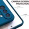 Case for Samsung Galaxy A17, Liquid Gel Rubber Bumper Case with Soft Microfiber Lining Cushion Slim Shockproof Protective with Camera Protection Cover for Samsung Galaxy A17 2025 (Blue)