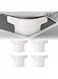 4Pcs Bed Sheet Holders Straps, Heavy Duty Bedsheet Corner Tightener Clips with Lock Strips, Bed Sheet Clips Fasteners, Secure Mattress Protectors and Bedding White