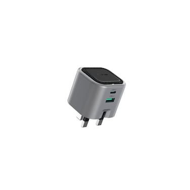 Premium Foldable 45W GaN UK Plug Wall Charger, Dual Port PD &amp; QC