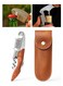 Wine Opener with Wooden Handle &amp; Leather Case, Durable Stainless Steel Wine Key for Bar, Restaurant &amp; Home