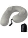 Travel Pillow, Memory Foam Neck Support Cushion with Washable Cover, Ergonomic Head and Neck Rest for Airplane Flights, Long Car Rides, Office, and Home Nap, Includes Carry Pouch (Grey)