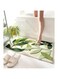 Tazweeq Green Leaves Bath Mats Bathroom Rugs, Non-Slip Soft Microfiber Absorbent Machine Washable Entrance Doormat Boho Carpet for Bathroom Floor Tub Shower 23.6 X 15.7 Inches