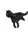COOLBABY Cat Toys Toy Funny LED Pointer Ring Type Interactive Stick Finger Light Training Small Animal(Black)