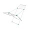 JUWEL Ruck Zuck Clothes Dryer Superdry Maxi Mint, Stable Clothes Airer with Wings, For Long Garments, Narrow Wing Clothes Dryer, Fits Through Tight Doors- 40101