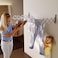 JUWEL Ruck Zuck Clothes Dryer 60cm, Extendable Wall-Mounted Dryer for Indoor and Outdoor Use, Durable, High Load Capacity, Space-Saving Design- 40130
