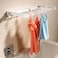 JUWEL Artdry Extendable Wall-Mounted Tumble Dryer, 80cm Width, Space-Saving Design, Durable Plastic-Coated Steel, Ideal for Indoor/Outdoor Use, White- 40139