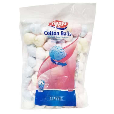 Tippys Cotton Balls Bags Multicolour 100 Balls