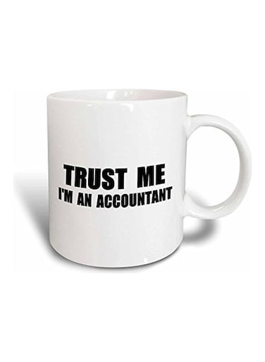 Printed Mug Black/White