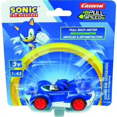 Carrera Pull N Speed Sonic the Hedgehog Pull-Back Motor Car (1:43, Blue)