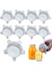 TERRIFI 9 Pack Silicone Stretch Lids - Reusable Durable and Expandable Lids, Eco-Friendly Food Covers Keep Food Fresh for Mason Jars, Cans, Pots, Bowls, Cups, Pots, Food Fresh Saver Cover(White)