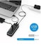 USB 3.0 hub with power adapter 7 port cable about 120cm black