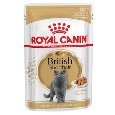 Royal Canin Feline Breed Nutrition British Shorthair (Wet Food - Pouches) 85