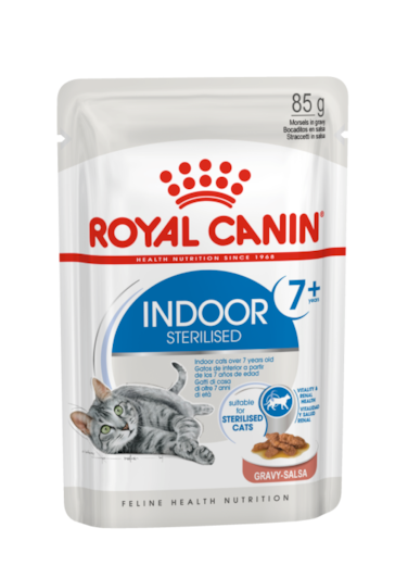 Royal Canin Indoor Sterilised 7+ in Gravy Cat Wet Food- 85G