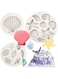 nalaina 3 PCS Silicone Fondant Molds, Clay Molds, Jelly Molds, Marine Theme, Seashell, Starfish, Coral, Conch Molds for DIY, Candy, Chocolate, Pastry, Cake Decoration, Soap Crafting Projects