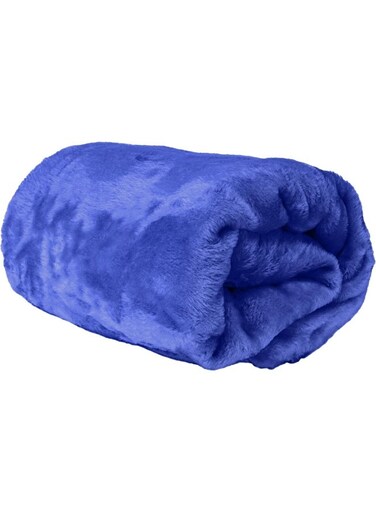 Linen Klub Single Micro Fleece Flannel Blanket - Ultra-Soft 260 GSM Super Plush Throw Blanket for Ultimate Warmth and Comfort, Size: 150 x 200 cm, Lavender Blue