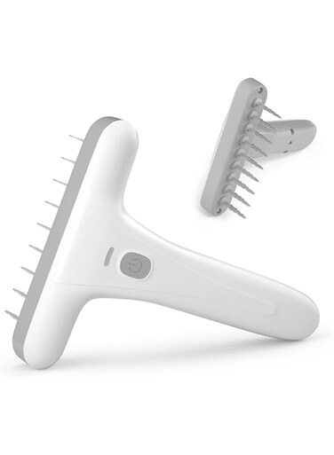 KASTWAVE Electric Self Cleaning Grooming Brush, , Professional Pet Hair Knots Remover Grooming Brush, DC Charging Dog Cat Hair Cleaning Brush for Pets Hair Shedding and Grooming