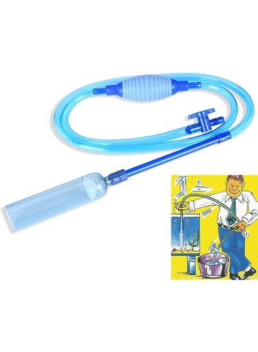NC Manual Vacuum Water Changer for Fish Tank Water Change and Cleaning Gravel and Sand