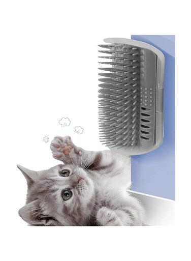 Cat Self Groomer, 2 Pack Cat Grooming Brush, Cat Face Scratcher, Wall Corner Groomers Soft Grooming Brush Cat Massage Combs for Short Long Fur Cats, Softer Massager Toy for Kitten Puppy