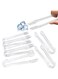 8pcs Plastic Buffet Serving Tongs, Mini Clear Kitchen Tongs 6.3 Inch Small Ice Tongs for Tea and Coffee, Party Catering, Appetizers, Salad, Desserts, Sandwich, Buffet Barbecue