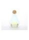Glass Water Bottle With Six Edge And Wooden Stopper Clear