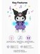 Kuromi Dancing Kuromi Electric Toy With Music &amp; LED Lights - Interactive Sanrio Robot Figure, Moving Musical Doll For Kids &amp; Girls, Non-Toxic Sensory Developmental Toy, Best Birthday Eid Ramadan Gift