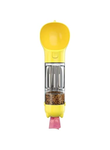 Oasisgalore Dog Water Bottle 4 in 1 Multifunctional Dog Water Dispenser Portable Cat Water Fountain 300ml with Carrier Bag for Outdoor Walking and Travel, A Perfect Gift for your Favourite one Puppy.
