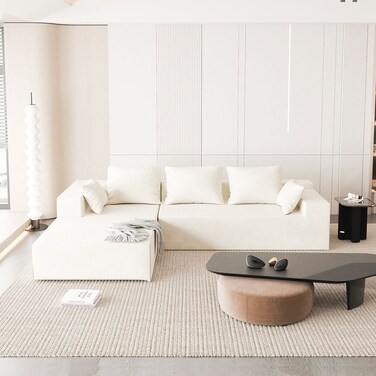 Karnak Annalisa 3 Seater L-Shape Velvet Sofa - Platinum