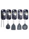 Smile Lifesmile Silicone Kitchen Utensils Set (5-Piece)   Ladle, Turner, Slotted Turner, Skimmer &amp; Food Tong   Heat-Resistant