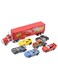 Generic Lightning McQueen Mack Truck &amp; 6 Die-Cast Cars Toy Set - Pixar Cars 3 Collectible Racing Vehicles, Portable Carrier Truck Playset, Best Birthday, Eid &amp; Christmas Gift For Boys &amp; Kids Age 3+