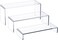 HIIMIEI Acrylic Display Riser Set - 3 Step 9" Clear Rectangular Risers for Cupcake Stand, Gemstone, Collectibles