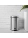 Stainless Steel Recycle Bin Silver 7Liters