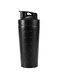 OSHIMA Protein Shaker Bottle Stainless Steel Protein Shaker 750 ml Black Protein Shaker with Mixing Ball BPA-Free and Leak-Proof Shaker Protein Shake Ideal for Protein Shakes Fitness Yoga