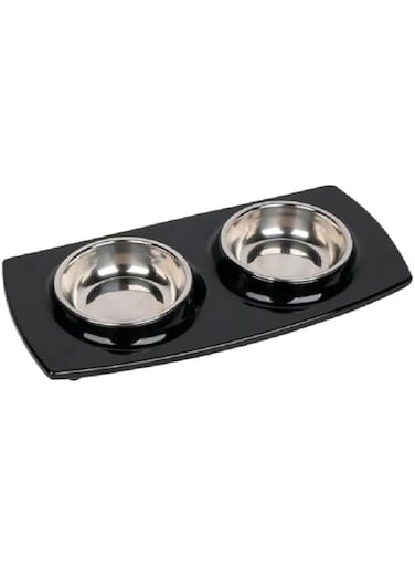 Pawsitiv Tile Dinner Set Black S+S160ml + 160ml