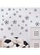 BPA&reg; Art Home Decor Boys Room Sticker Small Football Pattern Wall Stickers for Boys Bedroom Children Kids Play Room Wall Mural (Black)