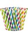4basix Biodegradable Paper Straws (Pack of 100) Multicolour- Disposable Drinking Straw, Eco-Friendly Paper Straws For Baby Shower, Birthdays, Christams, Wedding Ceremony