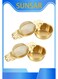 2 Pack Tea Strainer Bowl,Stainless Steel Tea Strainers for Loose Teas Single Cup Small Fine Mesh Teas Strainer with Drip Bowls for 2.5-4 Inch Cup Mouth,Gold