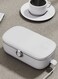 Larsen Cazma Electric Lunch Box-Portable Heated Food Warmer, Leak&acirc;&euro;&lsquo;Proof, 70&Acirc;&deg;C Temperature, Ideal for Office, Travel, Home, Quick And Easy Meal Heating, White