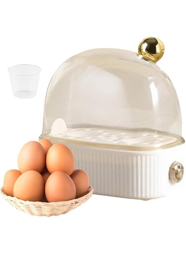 Versatile Egg Cooker 2 Eggs - Electric Boiled Egg Steamer Maker   Egg Boiler Electric Hard Boiled Egg Electric Egg Poacher Automatic Cooker Rapid Egg Boiler Mini Electric Egg Cooker Small Egg Cooker E